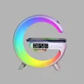BUĞZ Bluetooth Hoparlörlü RGB Atmosfer Lambası Kablosuz Şarj ve Saat Özellikli - Lisinya