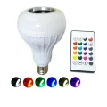 BUĞZ Bluetooth hoparlörlü uzaktan kumandalı led ışık beyaz renkli 7 renk ışık seçeneği