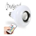 BUĞZ Bluetooth hoparlörlü uzaktan kumandalı led ışık beyaz renkli 7 renk ışık seçeneği