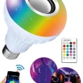 BUĞZ Bluetooth hoparlörlü ve uzaktan kumandalı beyaz LED lamba, 2 yıl garantili - Elektronik