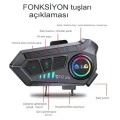 BUĞZ Bluetooth intercom seti 2 yıl garantili motosiklet iletişim cihazı çiftli paket Süresi