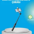 BUĞZ Bluetooth Işıklı Uzaktan Kumandalı Selfie Çubuğu – 130 cm Yükseklik