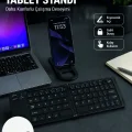 BUĞZ Bluetooth Katlanabilir Klavye USB-C Şarjlı 3 Cihaz Bağlantılı Taşınabilir Klavye