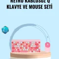 BUĞZ Bluetooth Klavye ve Mouse Kombinasyonu – USB Alıcılı, Kompakt, Uzun Ömürlü