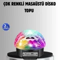 BUĞZ Bluetooth Kontrollü Masaüstü Disko Topu Işığı – Renkli LED Işık Gösterisi ve Uzaktan Kumanda