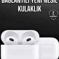BUĞZ Bluetooth Kulaklık 3.Nesil Kablosuz Uzun Pil Ömrü Dokunmatik Kontrol - BUĞZ