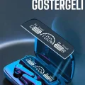 BUĞZ Bluetooth Kulaklık Dijital Göstergeli Kablosuz Uzun Pil Ömrü - BUĞZ