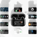 BUĞZ Bluetooth Kulaklık Kablosuz Ekranlı ANC/ENC Destekli Dokunmatik