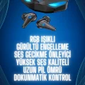  Bluetooth Kulaklık Oyuncu Kulaklığı RGB Işıklı Oyunlarda Düşük Gecikme