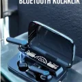  Bluetooth Kulaklık Powerbankli Dijital Göstergeli Dokunmatik Kontrol