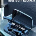 BUĞZ Bluetooth Kulaklık Powerbankli Dijital Göstergeli Dokunmatik Kontrol - BUĞZ