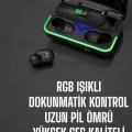 BUĞZ Bluetooth Kulaklık Powerbankli Yüksek Ses Kaliteli Şarj Göstergeli - BUĞZ