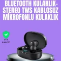  Bluetooth Kulaklık TWS Yüksek Ses Kaliteli Kesintisiz Dijital Göstergeli Kulaklık
