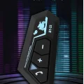 BUĞZ Bluetooth mikrofonlu kablosuz kask interkom kulaklık RGB led ışıklı 2 yıl garantili