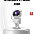 BUĞZ Bluetooth Müzikli Astronot Projeksiyon Lambası Yıldız ve Ay Efektli
