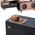  Bluetooth Nostalji Speaker Radyo Gramofon Ahşap Renk Vintage
