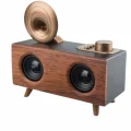 BUĞZ Bluetooth Nostalji Speaker Radyo Gramofon Ahşap Renk Vintage