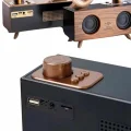 BUĞZ Bluetooth Nostalji Speaker Radyo Gramofon Ahşap Renk Vintage Yeni Nesil