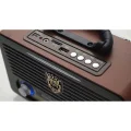 BUĞZ Bluetooth özellikli bej renkli USB ve SD kart destekli şarjlı nostaljik radyo - Elektronik