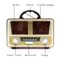 BUĞZ Bluetooth özellikli beyaz nostaljik ahşap radyo FM SD AUX USB girişli 2 yıl garantili