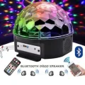 BUĞZ Bluetooth özellikli beyaz renkli ışıklı lazer led küre disko topu parti aydınlatması