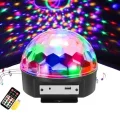 BUĞZ Bluetooth özellikli beyaz renkli ışıklı lazer led küre disko topu parti aydınlatması