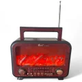 BUĞZ Bluetooth özellikli bordo şömine görünümlü nostaljik radyo, 2 yıl garantili - Elektronik