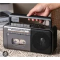 BUĞZ Bluetooth özellikli gri kaset çalar teyp, FM radyo, USB ve MP3 oynatıcı, 2 yıl garantili