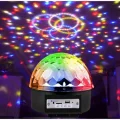 BUĞZ Bluetooth özellikli gri küre disko topu müzik çalar ve sese duyarlı renkli lazer ışık