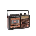 BUĞZ Bluetooth özellikli kahverengi nostaljik kaset çalar USB SD TF kart FM AM SW1-2 radyo 2 yıl
