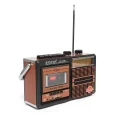 BUĞZ Bluetooth özellikli kahverengi nostaljik kaset çalar USB SD TF kart FM AM SW1-2 radyo 2 yıl