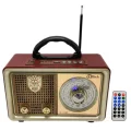 BUĞZ Bluetooth özellikli kahverengi nostaljik radyo USB SD kart girişli 2 yıl garantili