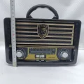 BUĞZ Bluetooth özellikli kahverengi nostaljik radyo USB SD MP3 çalarlı 2 yıl garantili