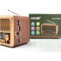 BUĞZ Bluetooth özellikli kahverengi taşınabilir nostaljik radyo MP3 çalar 2 yıl garantili
