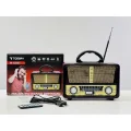 BUĞZ Bluetooth özellikli kumandalı nostaljik radyo siyah 2 yıl garantili - Elektronik