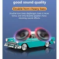 BUĞZ Bluetooth özellikli nostaljik araba tasarımlı hoparlör 10W FM radyo SD kart USB turkuaz