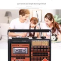 BUĞZ Bluetooth özellikli nostaljik radyo USB kart FM radyo kaset çalar bordo 2 yıl garantili