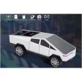 BUĞZ Bluetooth özellikli şarjlı araba tasarımlı hoparlör beyaz renk FM radyo SD kart USB girişli