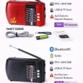 BUĞZ Bluetooth özellikli siyah nostaljik radyo FM AM SW USB TF kart destekli 2 yıl garantili