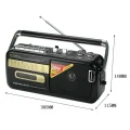 BUĞZ Bluetooth özellikli siyah nostaljik radyo USB SD FM radyo fonksiyonlu 2 yıl garantili
