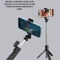 BUĞZ Bluetooth Selfie Çubuğu – 360° Dönebilen Başlık, Kablosuz Bağlantı