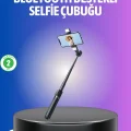 BUĞZ Bluetooth Selfie Çubuğu – Uzaktan Kumandalı