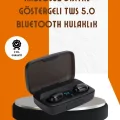 BUĞZ Bluetooth V5.0 Parmak Dokunmatik Kontrol Kablosuz Kulaklık Şarj Kutulu Model