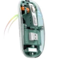 BUĞZ Bluetooth ve 2.4G USB Destekli Pilli Kablosuz Şeffaf Mouse - BUĞZ