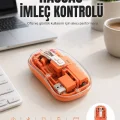 BUĞZ Bluetooth ve USB Destekli Kablosuz Şeffaf Mouse Sessiz Kullanım Yeni Nesil