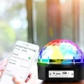  Bluetooth ve Uzaktan Kumandalı Çok Renkli Masaüstü Disko Topu