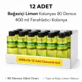 BUĞZ Boğaziçi 80° Limon Kolonyası 400 ml Klasik Ferahlatıcı ve Hijyenik Kolonya 12 ADET