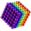 BUĞZ Boncuk Mıknatıs 216 Adet 5mm Mıknatıslı Lego Magnet Neo Cube Gümüş Neo Karışık