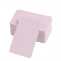 BUĞZ Boş Kelime Kartları 5x8 cm - 50 Adet Oval Kenarlı | Tabu & Not Kartları - Pembe