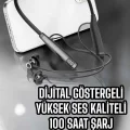 BUĞZ Boyun Bantlı Bluetooth Kulaklık Yüksek Ses Kaliteli 100 Saat Kulaklık - BUĞZ